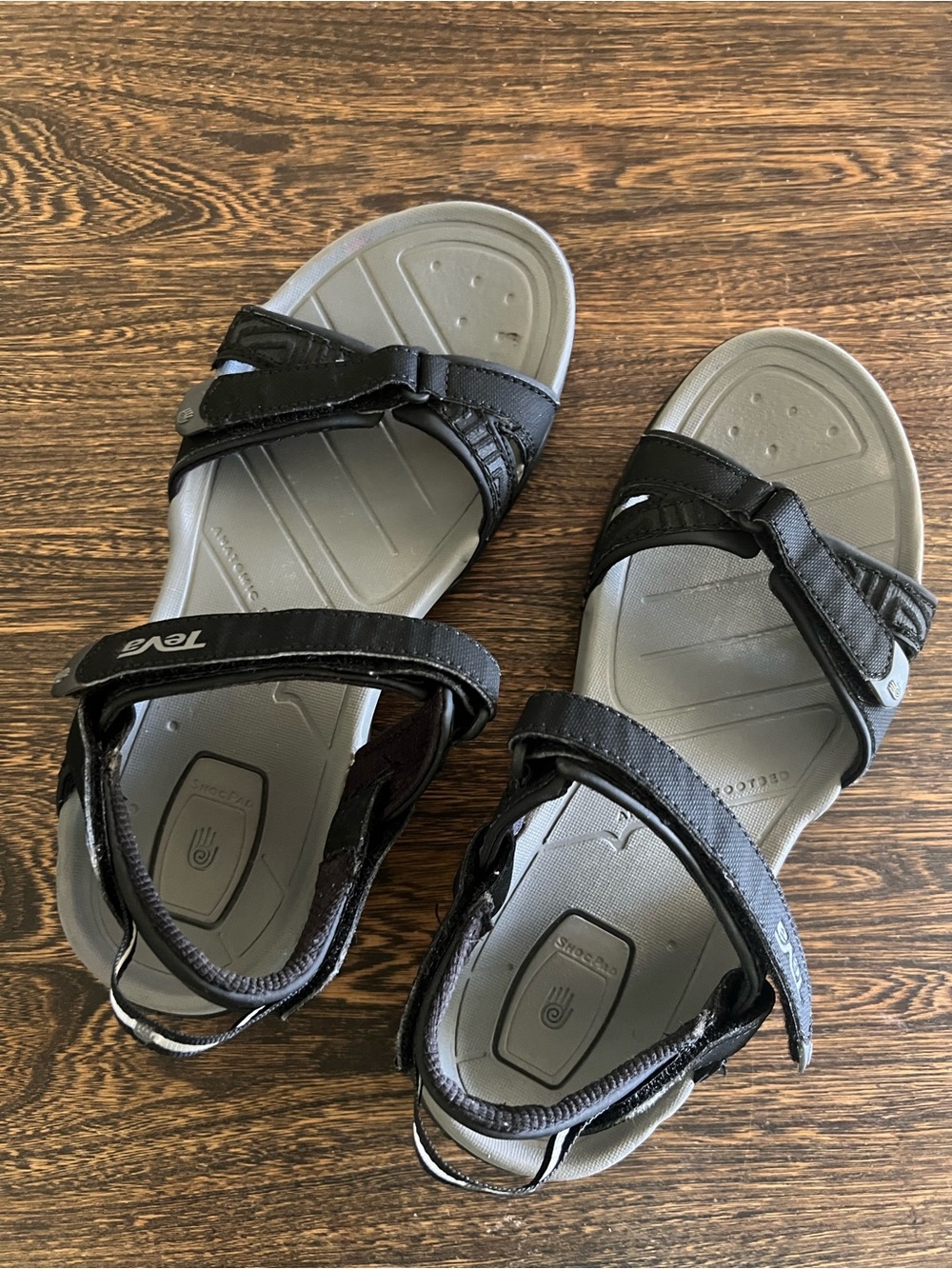Teva Women's Black Sport Sandals - Adjustable Straps Sz 11